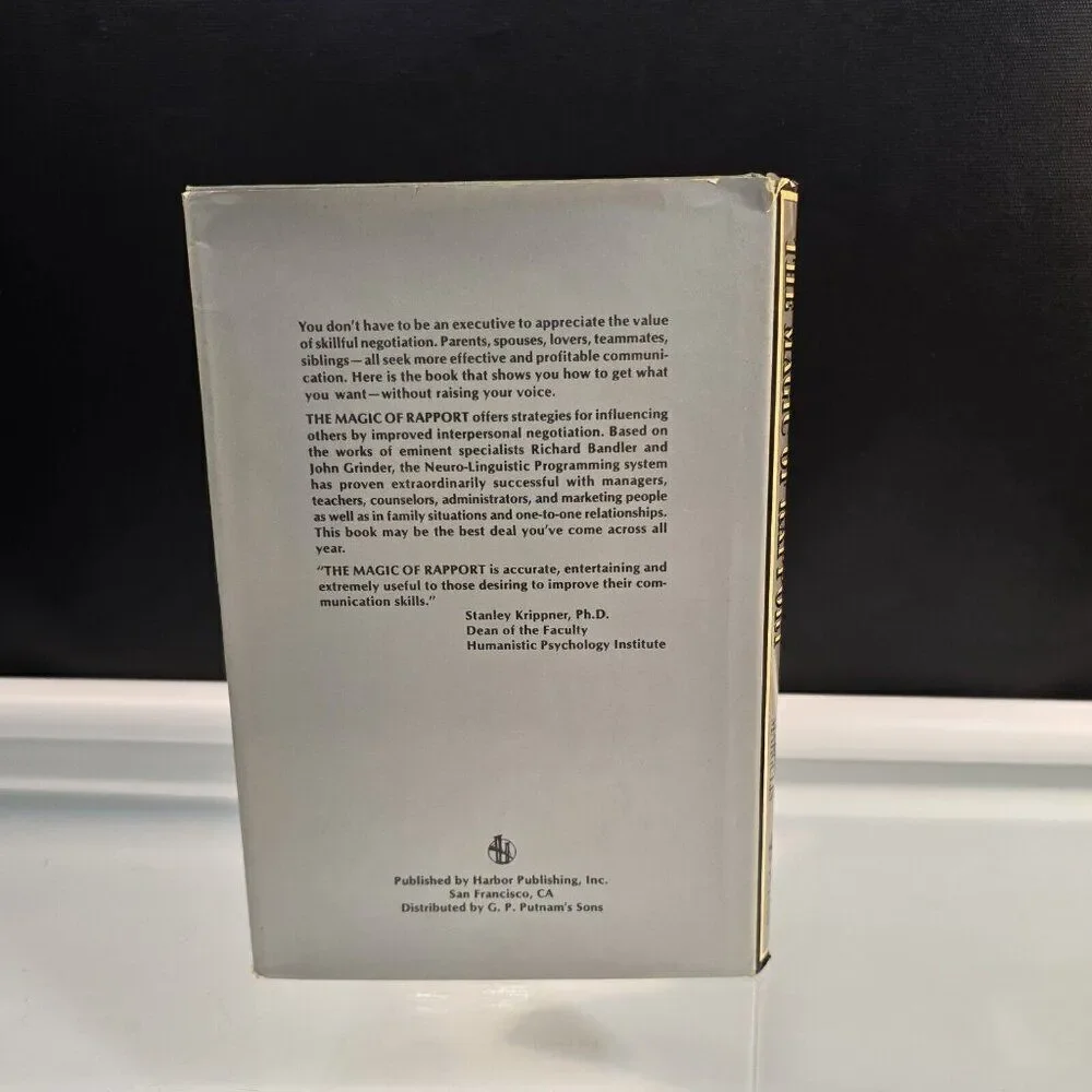 The Magic of Rapport How You Can Gain Personal Power in Any Situation 1981 HC